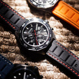 Hugo Boss Energy Chronograph Black Dial Black Silicon Strap Watch For Men - 1513969 Authentic Buy Shop Now