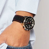 Hugo Boss Energy Chronograph Black Dial Black Silicon Strap Watch For Men - 1513969 Authentic Buy Shop Now