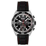 Hugo Boss Globetrotter Grey Dial Black Silicone Strap Watch for Men - 1513931 Authentic Buy Shop Now
