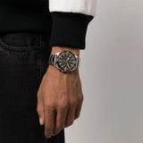 Hugo Boss Energy Chronograph Black Dial Silver Steel Strap Watch For Men - 1513971 Authentic Buy Shop Now