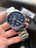 Hugo Boss View Chronograph Blue Dial Silver Steel Strap Watch For Men - 1513989 Authentic Buy Shop Now