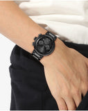 Hugo Boss One Chronograph Black Dial Black Steel Strap Watch For Men - 1514001 Authentic Buy Shop Now