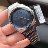 Hugo Boss Steer Chronograph Blue Dial Silver Steel Strap Watch For Men - 1514048 Authentic Buy Shop Now
