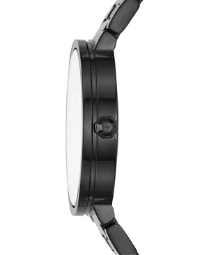 Tory Burch Reva Black Dial Black Steel Strap Watch for Women - TBW4036 Authentic Buy Shop Now