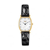 Longines La Grande Classique de Longines Tonneau White Dial Black Leather Strap Watch for Women - L4.205.2.87.2 Authentic Buy Shop Now