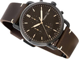 Fossil Commuter Chronograph Black Dial Brown Leather Strap Watch for Men - FS5403 Authentic Buy Shop Now