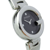 Gucci Guccissima Black Dial Silver Steel Strap Watch For Women - YA134301 Authentic Buy Shop Now