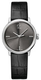 Calvin Klein Grey Dial Black Leather Strap Watch for Women - K2Y2Y1CU Authentic Buy Shop Now