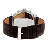 Guess Horizon Chronograph Analog Blue Dial Brown Leather Strap Watch For Men - W0380G6 Authentic Buy Shop Now