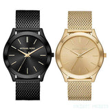 Michael Kors Slim Runway Quartz Gold Dial Gold Mesh Bracelet Watch For Women - MK8625 Authentic Buy Shop Now