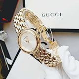 Versace V-Flare Quartz Silver Dial Gold Steel Strap Watch for Women - VEBN00718 Authentic Buy Shop Now