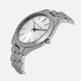 Michael Kors Slim Runway Silver Dial Silver Stainless Steel Strap Watch for Women - MK3178 Authentic Buy Shop Now
