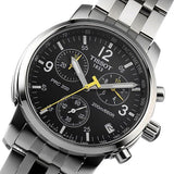 Tissot T Sport PRC200 Chronograph Black Dial Silver Steel Strap Watch for Men - T17.1.586.52 Authentic Buy Shop Now