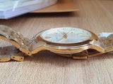Versace V-Urban Quartz White Dial Gold Steel Strap Watch For Men - VELQ00719 Authentic Buy Shop Now
