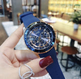Guess Maverick Blue Dial Blue Rubber Strap Watch for Men - W0485G1 Authentic Buy Shop Now
