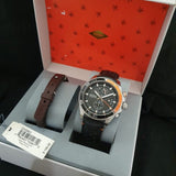 Fossil Wakefield Chronograph Black Dial Black Leather Strap Watch for Men - CH2953 Authentic Buy Shop Now
