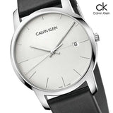 Calvin Klein City White Dial Black Leather Strap Watch for Men - K2G2G1CD Authentic Buy Shop Now