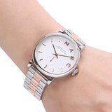 Marc Jacobs Baker White Dial Two Tone Steel Strap Watch for Women - MBM3312 Authentic Buy Shop Now