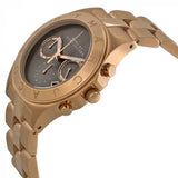 Marc Jacobs Blade Chronograph Brown Dial Rose Gold Steel Strap Watch for Women - MBM3308 Authentic Buy Shop Now