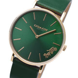 Coach Green Dial Green Leather Strap Watch for Women - 14503383 Authentic Buy Shop Now