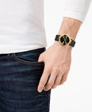 Gucci G Interlocking Grammy Special Edition Black Dial Black Leather Strap Watch For Men - YA133212 Authentic Buy Shop Now