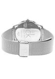 Calvin Klein Minimal Black Dial Silver Mesh Bracelet Watch for Women - K3M22123 Authentic Buy Shop Now