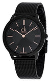 Calvin Klein Minimal Black Dial Black Mesh Bracelet Watch for Women - K3M23421 Authentic Buy Shop Now