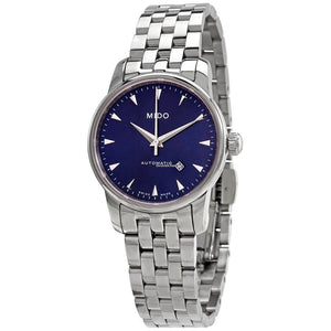 Mido Baroncelli II Automatic Blue Dial Silver Steel Strap Watch For Men - M8600.4.15.1 Authentic Buy Shop Now