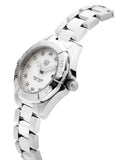 Tag Heuer Aquaracer Diamonds Mother of Pearl Dial Silver Steel Strap Watch for Women - WBD1414.BA0741 Authentic Buy Shop Now