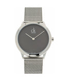 Calvin Klein Minimal Grey Dial Silver Mesh Bracelet Watch for Women - K3M2212X Authentic Buy Shop Now