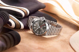 Breitling Chronomat GMT 40 Brown Dial Silver Steel Strap Watch for Men - A32398101M1A1 Authentic Buy Shop Now