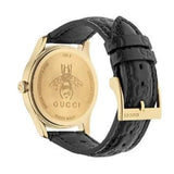 Gucci G Timeless Quartz Black Dial Black Leather Strap Watch For Women - YA1264034A Authentic Buy Shop Now
