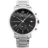 Tommy Hilfiger Daniel Black Dial Silver Steel Strap Watch for Men - 1710413 Authentic Buy Shop Now