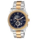Fossil Machine Blue Dial Two Tone Steel Strap Watch for Men - FS5037 Authentic Buy Shop Now