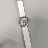 Guess G Twist Quartz White Dial White Silicone Strap Watch For Women - W0911L1 Authentic Buy Shop Now