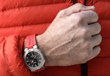 Oris Aquis Date Relief Grey Dial Red Rubber Strap Watch for Men - 0173377304153-0742466EB Authentic Buy Shop Now