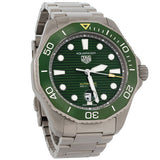 Tag Heuer Aquaracer Professional 300 Automatic Green Dial Silver Steel Strap Watch for Men - WBP208B.BF0631 Authentic Buy Shop Now