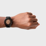 Fossil Neutra Automatic Skeleton Black Dial Black Steel Strap Watch for Men - ME3183 Authentic Buy Shop Now