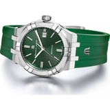 Maurice Lacroix Aikon Chronograph Green Dial Green Rubber Strap Watch for Men - AI1808-SS000-630-5 Authentic Buy Shop Now