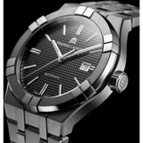 Maurice Lacroix Aikon Automatic Black Dial Silver Steel Strap Watch for Men - AI1807-SS002-330-1 Authentic Buy Shop Now