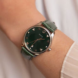 Gucci G-Timeless Mother of Pearl Green Dial Green Leather Strap Watch For Women - YA1264042 Authentic Buy Shop Now