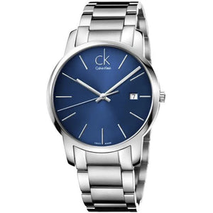 Calvin Klein City Blue Dial Silver Steel Strap Watch for Men - K2G2G14N Authentic Buy Shop Now