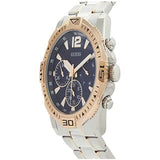 Guess Commander Chronograph Blue Dial Two Tone Steel Strap Watch for Men - GW0056G5 Authentic Buy Shop Now