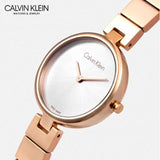 Calvin Klein Authentic White Dial Rose Gold Steel Strap Watch for Women - K8G23646 Authentic Buy Shop Now