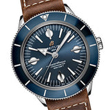 Breitling Superocean Heritage '57 Blue Dial Brown Leather Strap Watch for Men - A10370161C1X1 Authentic Buy Shop Now