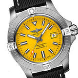Breitling Avenger Automatic 45 Seawolf Yellow Dial Black Nylon Strap Watch for Men - A17319101I1X1 Authentic Buy Shop Now