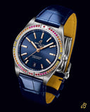 Breitling Chronomat Automatic 36 South Sea Blue Dial Blue Leather Strap Watch for Women - A10380611C1P1 Authentic Buy Shop Now