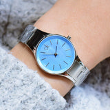 Calvin Klein Simplicity Blue Dial Silver Steel Strap Watch for Women - K432314N Authentic Buy Shop Now