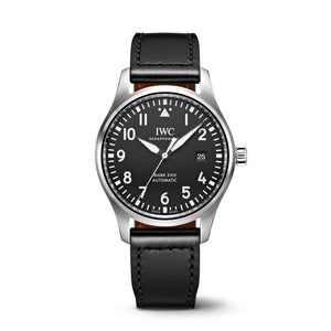 IWC Pilot's Mark XVIII 40mm Black Dial Black Leather Strap Watch for Men - IW327001 Authentic Buy Shop Now