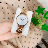 Calvin Klein Snake Silver Dial Rose Gold Steel Strap Watch For Women - K6E23646 Authentic Buy Shop Now